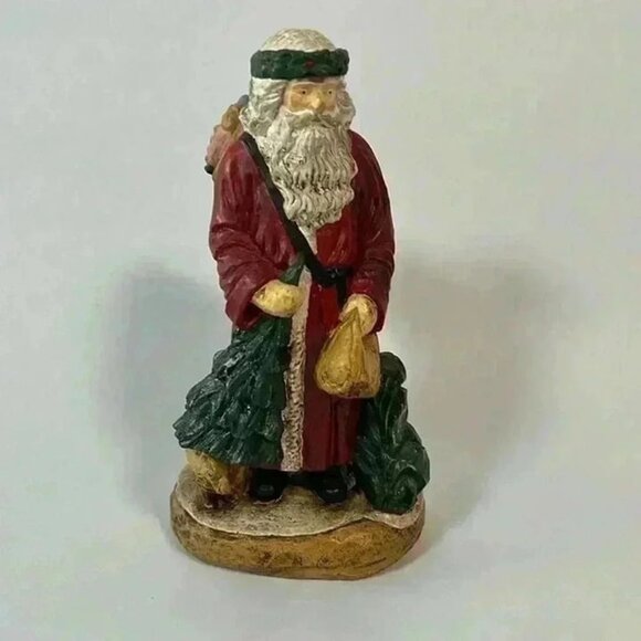 Vintage‎ Father Christmas Santa Claus Resin Blown Plastic Figurine Philippines - Picture 1 of 7